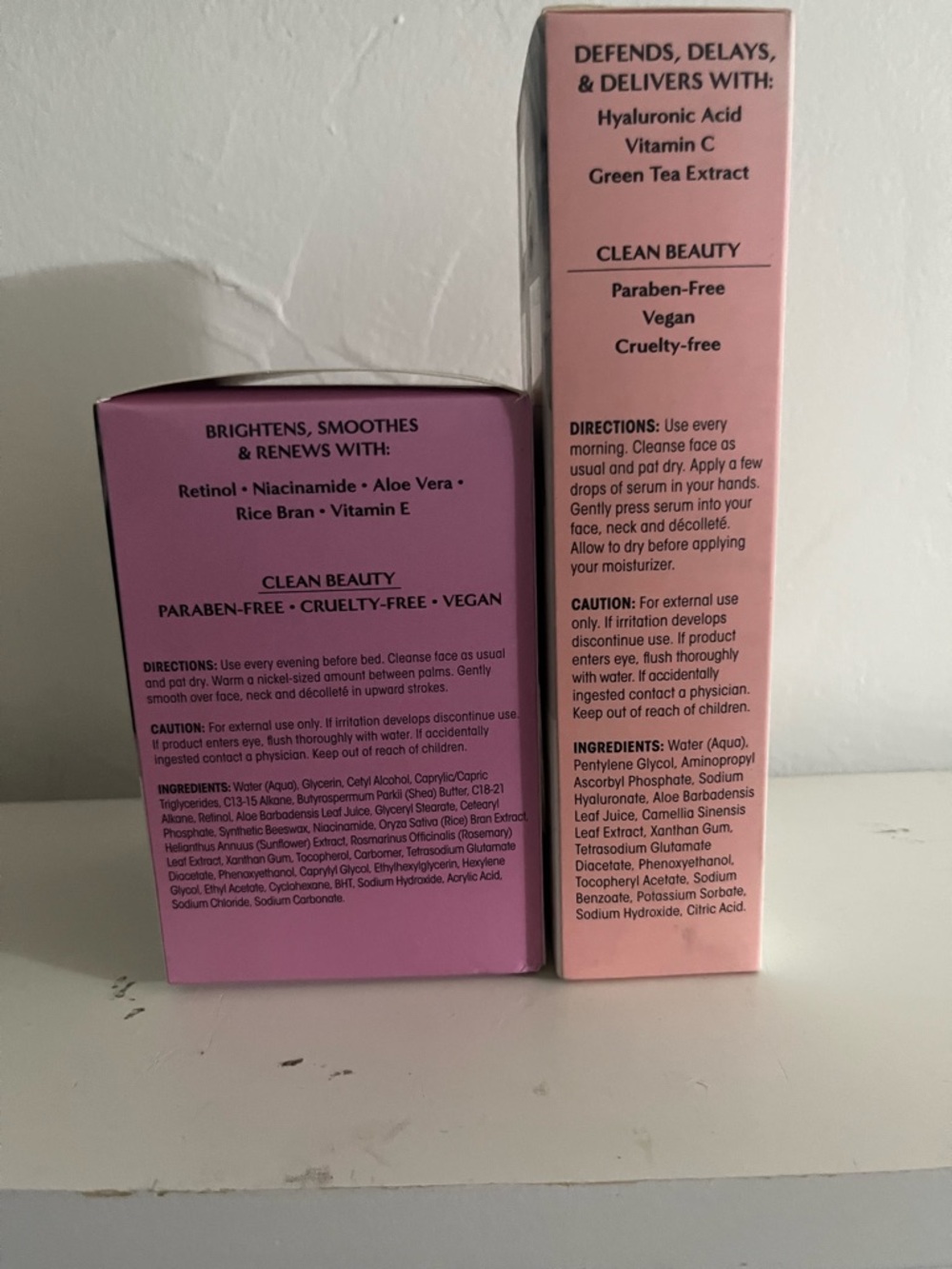 Reventin Clinical Results Retinol & Hyaluronic + Vitamin C Skincare Set - Pink - Picture 3 of 3